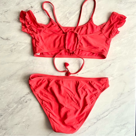 Heart & Harmony Girls Coral Swimsuit Size 16 - Picture 3 of 14